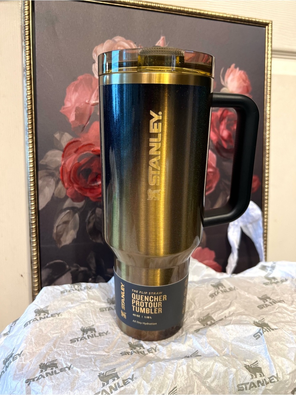 💛🖤🤎Stanley LIMITED EDITION “BLACK HONEY” 40oz Tumbler-NIB🖤🤎💛 - Picture 12 of 14